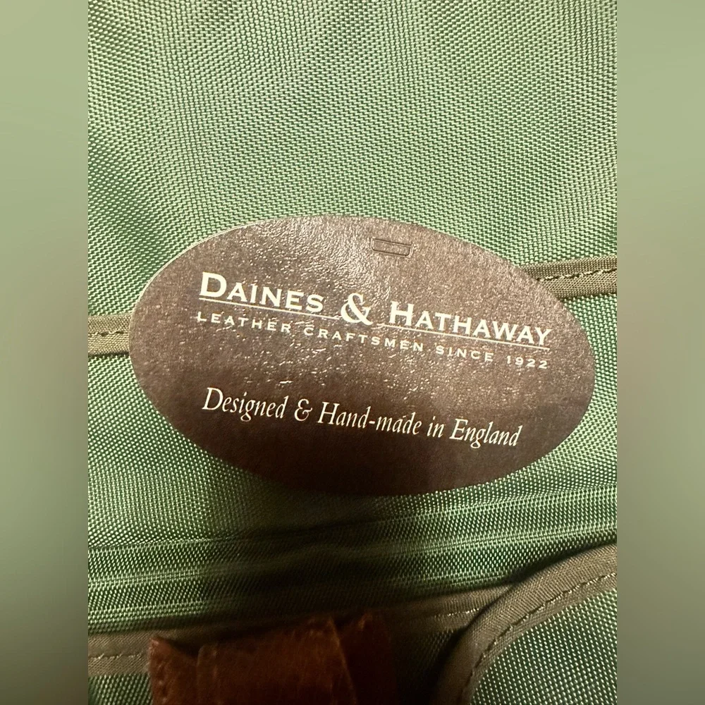 Daines and Hathaway leather travel pouch never used - Picture 4 of 5